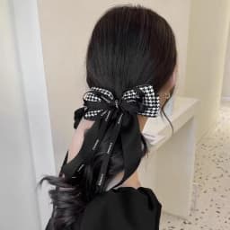 Women Luxury Korean Style Barrettes Headwear Hair Accessories Rhineston Tassel Hair Clips for Women Girls Fabric Bow Hairpins