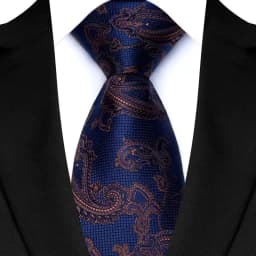 Luxury 8CM Mens Necktie Brown Blue Color Dot Stripes Solid Tie For Man Groom Jacquard Woven Neck Tie For Business Wedding Party