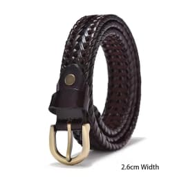 Braided Leather Belt Men/Women Pin Buckle Men's Waist Belt High Quality Luxury Men's Designer Belts for Men Mens Belt Female