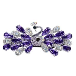Korean version of minimalist peacock women's hair clips accessories Metal spring clip hairpin for girls large straight pins