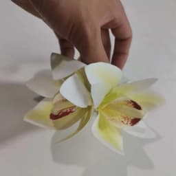 Yellow Elegant Magnolia Shark Clip Acrylic Sweet Yulan Flower Hair Claw Side Clip French Style Women Hair Accessories Summer