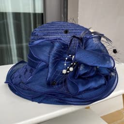 2025Ladies Fascinator Millinery Church Hat Elegant Bow Wide Brim Bucket Hats Kentucky Derby Fedora Women Summer Foldable Sun Cap