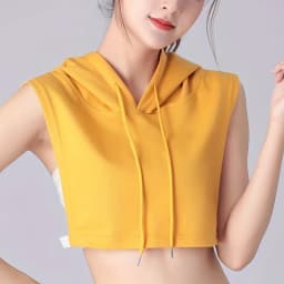 Sleeveless Hooded Short Multi-Color Optional Autumn Shirt Fake Collar Sweatshirt Hooded Stylish Multi-Function Hooded Collar