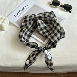 New Silk Scarf Solid 100% Linen Comfortable Breathable Mori Style Thin Neck Protection Scarf Spring and Autumn Triangular Binder