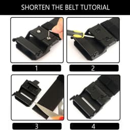 TUSHI New 2.0 Inch Thickened Gun Hanging Double-Layer Nylon Cloth Belt Versatile Outdoor Tactical Automatic Buckle Men's Belt