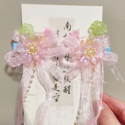 Cute tassel pearl flower hair clip for little girls