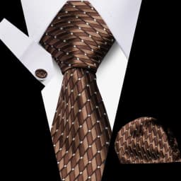 Men Business Tie Set Classic Plaid Dot Necktie Cufflinks Stripe Handkerchief For Wedding High Quality Formal Gravata Accessories