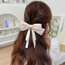 Fashion Spring Ribbons Bows Hair Clips Claw Hairpins For Women Girls Lady Headwear Barrettes Korean Ponytail Hair Accessories