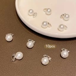 10pcs Imitation Pearl Hair Clips Elegant Stylish Hair Accessories for Girls Perfect Daily Weddings Special Occasions Headwear