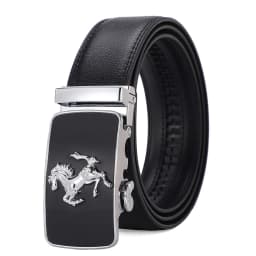 Automatic Buckle Men's Leather Belts Formal Eagle Horse Belt for Men Luxury Designer Brands Male Waist Strap Fashion Accessories