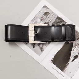 Wholesale Vintage Gold Silver Square Buckle Wide Cowhide Waist Belt for Women Plain Black Coffee Real Cow Leather Ceinture Femme