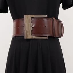 Wholesale Vintage Gold Silver Square Buckle Wide Cowhide Waist Belt for Women Plain Black Coffee Real Cow Leather Ceinture Femme