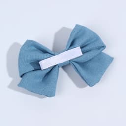 2Pcs Sky Blue Hairpins With Embroidered Rainbow Bow Handmade Pinches Girl Hair Clips Children School Party Accessories Headwear