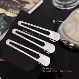 Sliver Metal Hair Clips Women Girls Y2K Duckbill Hairpin Personality Bangs Side Headwear Barrettes Hairclip Styling Accessories