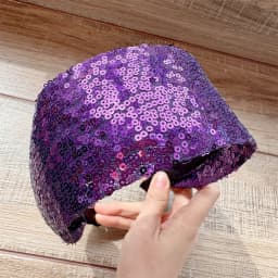 1Pcs Sequined Wide-Brimmed Headband Holiday Party Bronzing Sequined Hair Band Makeup Diademas Haar Accessoires Women