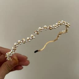 Korean Luxury Fabric Imitation Pearl Headbands for Women Twisted Super Shiny Leaf Full Rhinestones Hair Hoop Trendy Accessories