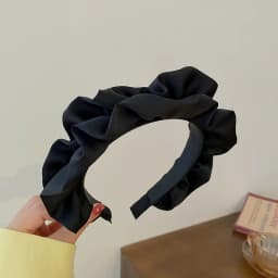 Korean Luxury Fabric Imitation Pearl Headbands for Women Twisted Super Shiny Leaf Full Rhinestones Hair Hoop Trendy Accessories