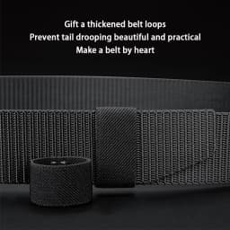 New Automatic Buckle Belt, Canvas Tactical Workwear Casual Outdoor Military Training Pants Belt For Men
