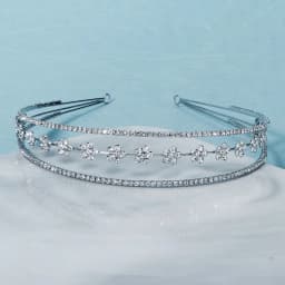 Fashion Crystal Triple Layers Flower Princess Hair Bands Birthday Party Valentine's Day Headpieces Bridesmaid Gifts