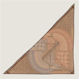 POBING 30% Silk 70% Cashmere Scarf Women Hand Rolled Fashion Print Triangle Scarves Wraps Bandana Big Hijabs Female Foulard