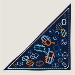 POBING 30% Silk 70% Cashmere Scarf Women Hand Rolled Fashion Print Triangle Scarves Wraps Bandana Big Hijabs Female Foulard