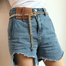 Fashion Metal Waist Chain Simple Dress Corset Waist Belt Unisex Body Jewelry Accessories for Parties Special Occasions