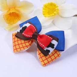 Girly Triple Bow Clip Sweet Pastel Barrette For Girls 3-layer Cute Ice Cream Plaid Cow Print Hairpin Kids Headdress Accessories