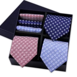 Tie Set Gift Box For Man Necktie Pocket Square Set For Business Daily Wear Office Workplace Suit Accessories Ties Hanky Gravatas
