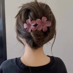 New Hair Clips Accessories Elegant Fashion Frosted Butterfly Flower Barrettes Women Simplicity Hairpins Simple Duckbill Headwear