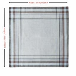38cm Vintage Satin Cotton Handkerchief, Classic and Soft, Sweat Wicking Home Decoration, Gift for Elders, 9PCS, Thin Version