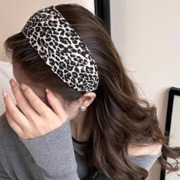 Vintage Solid Soft Cotton Hairband Women Girls Leopard Print Headband Sweet Hair Hoop Elastic Hair Band Fashion Hair Accessories