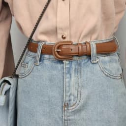 Fashion Women's Leather Belt Luxury Skinny Thin Designer Belts Women's Vintage Buckle Waistband Versatile Decor Coat Dress Jeans