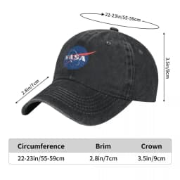 NASA logo Baseball Cap Military Tactical Cap Beach derby hat Man Women's