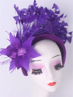 Royal Ascot Hat Fascinator Tea party Floral Wedding Millinery Feather Headbands Elegant Gril Church Kentucky Derby Chapeau Cap
