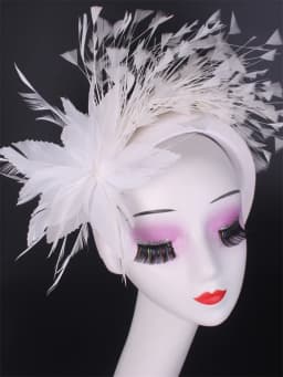 Royal Ascot Hat Fascinator Tea party Floral Wedding Millinery Feather Headbands Elegant Gril Church Kentucky Derby Chapeau Cap