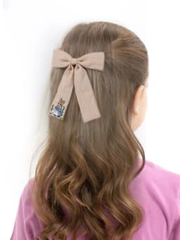 Sweet Girls Embroidered Bunny Bow Hair Clip Women's Fashionable Ribbon Hairpin Chinese Headdress Accessory For Girls Kids
