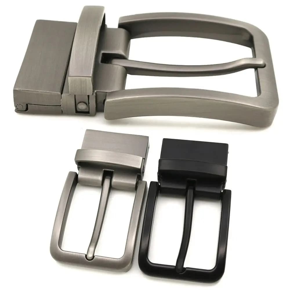 Men's Metal Pin Belt Buckle Rotatable Clip Buckle DIY Leather Craft Accessories Fit for 2.8cm-3.4cm Wide Belt Jeans Waist Strap