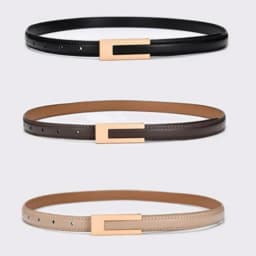 A thin waistband with vintage matte snap buttons for women. It can be used to cinch the waist and serve as an ornament for summe