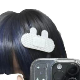 Y2K Girl Harajuku Gothic Lolita Sick Subculture Medical Series White Bandage Medical Band Aid Bunny Hair Clip Hairgrips Hairpin