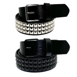 Pyramid Fashion Rivet Belt Men&Women's Studded Belt Punk Rock With Pin Buckle Drop Shipping Black