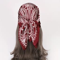 2025 New Paisley Print Small Square Scarf Soft Satin Silk-like Thin Neck Scarf Mature Style Sunscreen Headscarf For Women