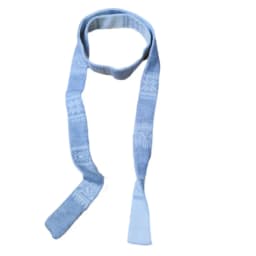 Striped Plush Scarf Women's Niche Design Sense Spice Girl Versatile Decoration Korean Version Thin and Narrow Long Scarf