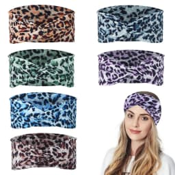 Women Knot Headband Yoga Sport Athletic Boho Knotted Headband Turban Criss Cross Twisted Head Wrap Hair Bands for Women Girl