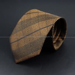 Fashion Woven 8 cm Striped Necktie Wedding Accessories Green Brown Tie Gravatas Man Dot Fit Group Party Office Neck Ties Gift