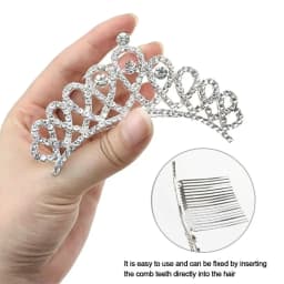 Elegant Princess Crystal Tiaras Birthday Party Crowns Hair Comb Hair Ornaments Crystal Wedding Tiaras Bridal Hair Accessories