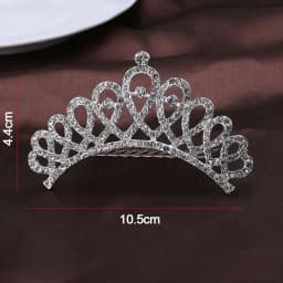 Elegant Princess Crystal Tiaras Birthday Party Crowns Hair Comb Hair Ornaments Crystal Wedding Tiaras Bridal Hair Accessories
