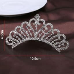 Elegant Princess Crystal Tiaras Birthday Party Crowns Hair Comb Hair Ornaments Crystal Wedding Tiaras Bridal Hair Accessories