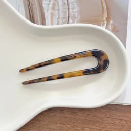 South Korea France Gold Label Blogger Same Small U-shaped Hairpin French Princess Head Maruko Head Flower Bud Hair Insertion