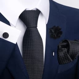 Brand Fashion Luxurious Green Floral Necktie Pocket Square Cufflinks Brooch Set Man Suit Accessories Birthday Present