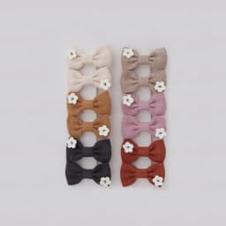 Cute Handmade Children's Hair Clips, Lovely Headwear, Trendy Baby Hair Accessories, Full coverage fabric Hairpin Bows for Girls
